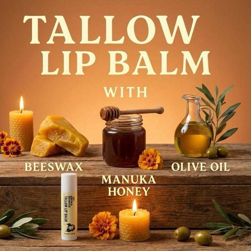 Earth & Essence Whipped Organic Grass-Fed Beef Tallow Honey Balm